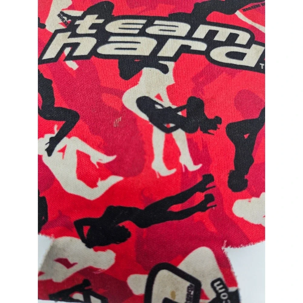 Team Hard Camo Kicker Can Cooler Sleeve Red Black White‎ - UNIQUE CAMO PATTERN!